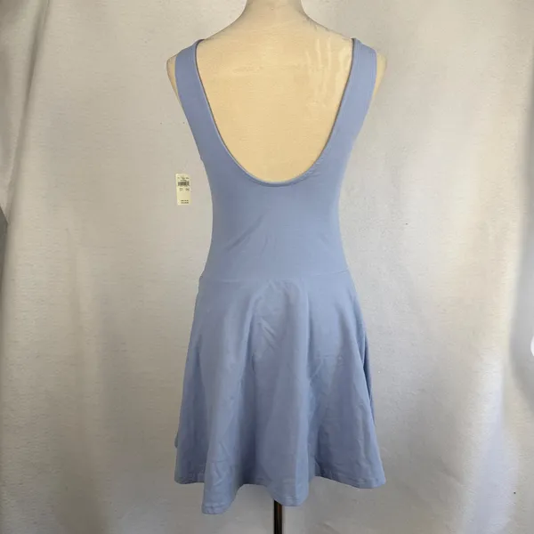 New Bundle‎ Aerie Low Back Mini Dress Small Light Blue Black Athletic Athleisure - Image 8