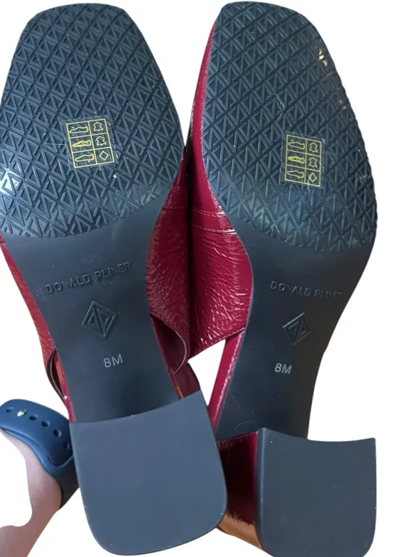 Donald Pliner Loafer Slingback Pump in cranberry 8 NWT - Image 9