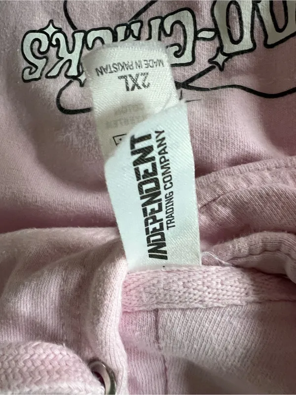 Barstool Too Chicks Pink Pullover Hoodie - Image 3