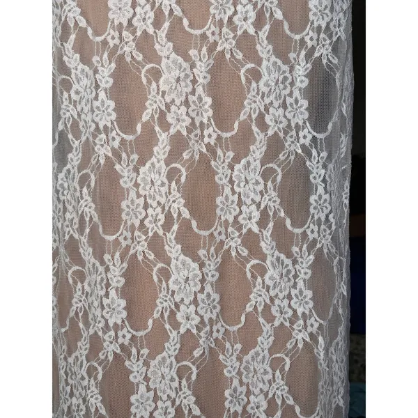 Polly & Esther Lace Duster Vest Sheer Boho Romantic Beach Western Sleeveless Layering Piece - Image 8