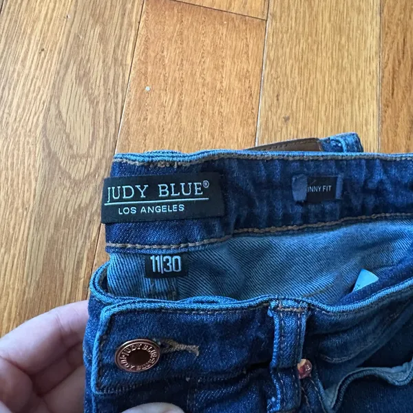 Judy Blue Dark Wash Skinny Jeans Womens Size 11/30 - Image 3