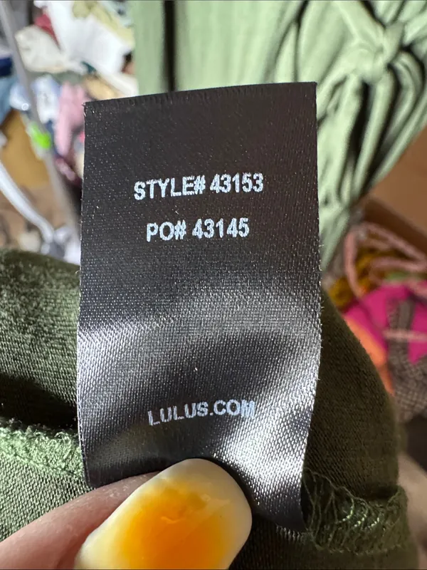 NWOT Lulus Garden District Olive Green Wrap Maxi Dress Size Medium - Image 10