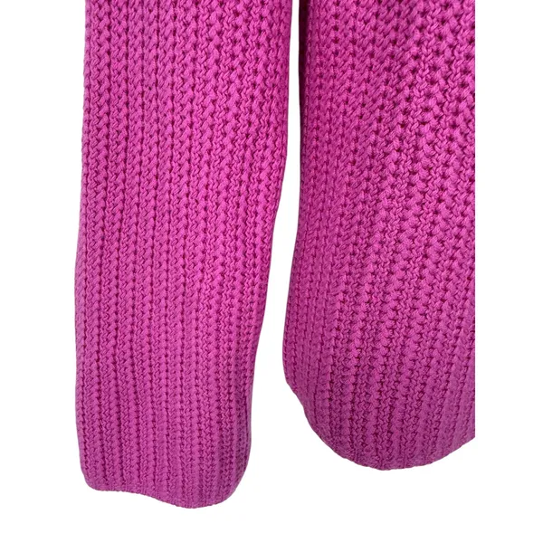 NWT J.Crew Womens Mock Neck Cotton Blend Sweater Fuschia Pink CP350 Size Large - Image 10