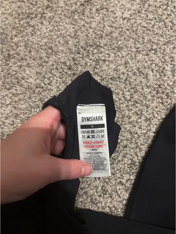 Black Whitney Gymshark Simmons Leggings Small - Image 4