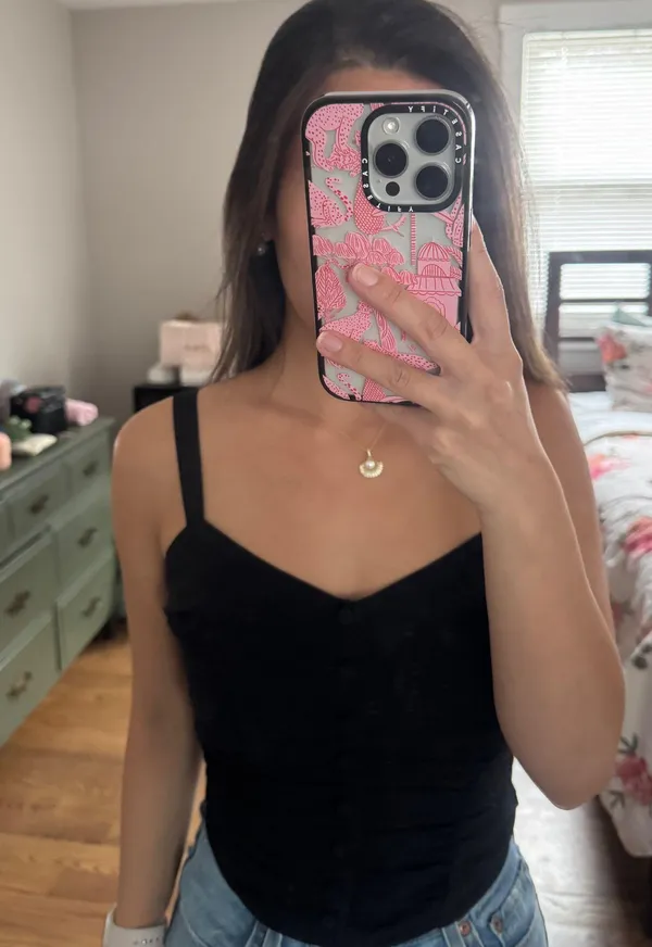 Abercrombie Black Top Crop Women’s - Image 3