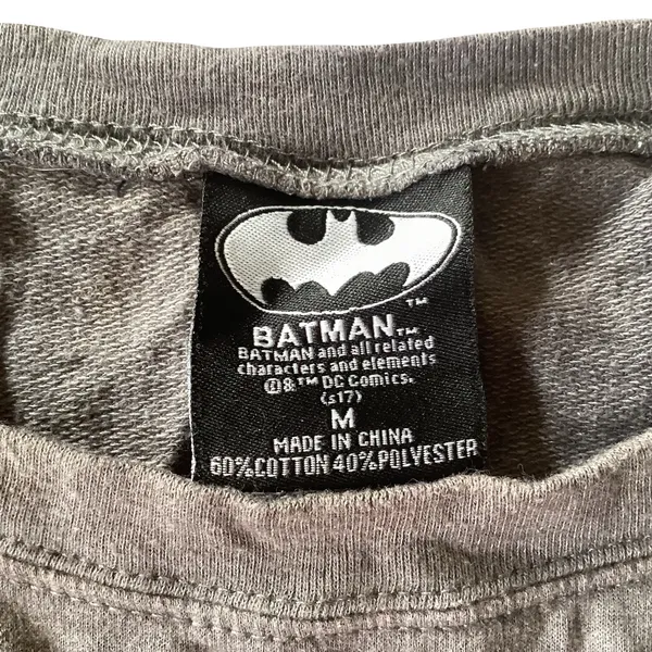 Batman Harley Quinn Gray Sweatshirt Size M - Image 3