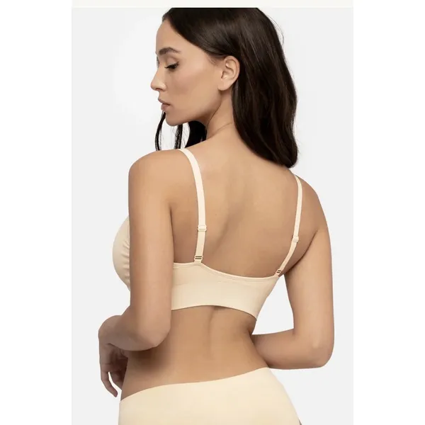 Underoutfit Neckline Pullover Bralette 450 Sand Women's Large NWOT V Neck - Image 5
