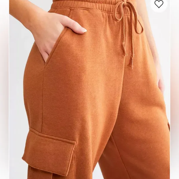 Gilded Intent (Buckle)  Rust Jogger Pants size medium. - Image 5