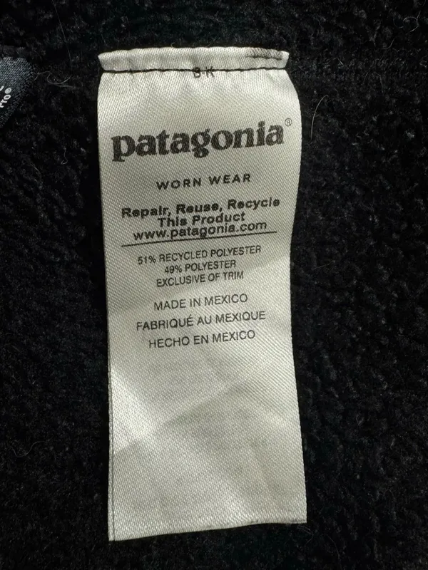 Patagonia Re-Tool Snap-T Pullover Sweatshirt Black Women’s XL - Image 4