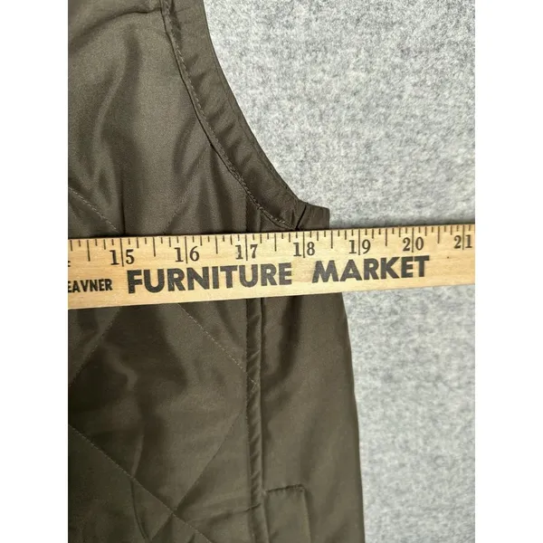 Orvis Size 10 Womens Quilted‎ Vest Full Zip Olive Green Sleeveless Lightweight - Image 5