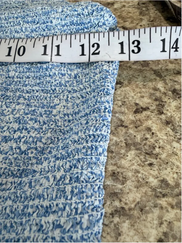 Women's J.Crew Liberty Fabric Halter Crop Top Blue White Size S - Image 5