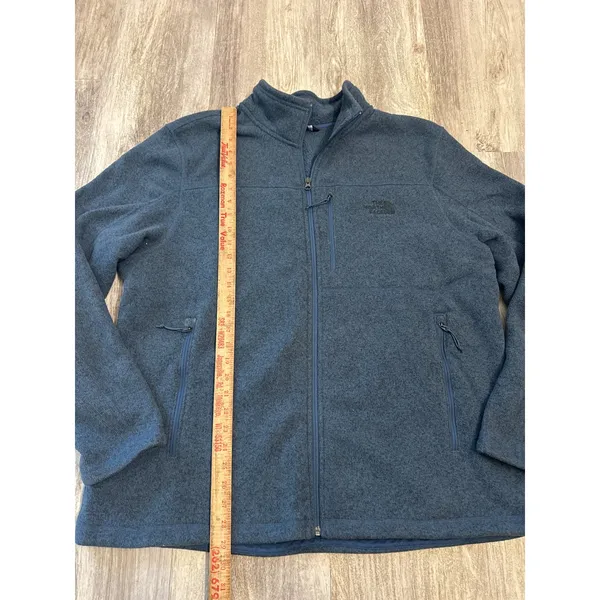 The North Face Gordon Lyons Full Zip Fleece Jacket Blue Heather Mens XXL - Image 6