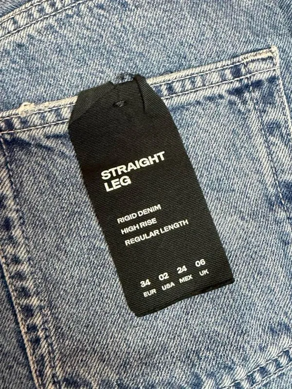 Massimo Dutti High-Rise Straight Leg Women's Jeans in Blue - Image 4