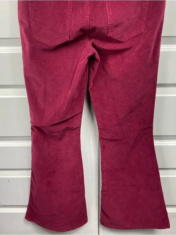 Ariat Flare Corduroy Jeans Women’s Size 29R Stretch Denim Western Maroon Wine - Image 5