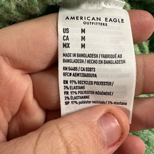 American Eagle Women’s Medium Green Crewneck Knit Pullover Sweater - Image 10