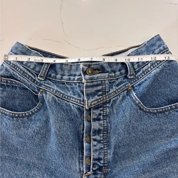 lawman's Vtg 90s Jeans Western Women's High Rise Blue Full Button Fly. - Image 8