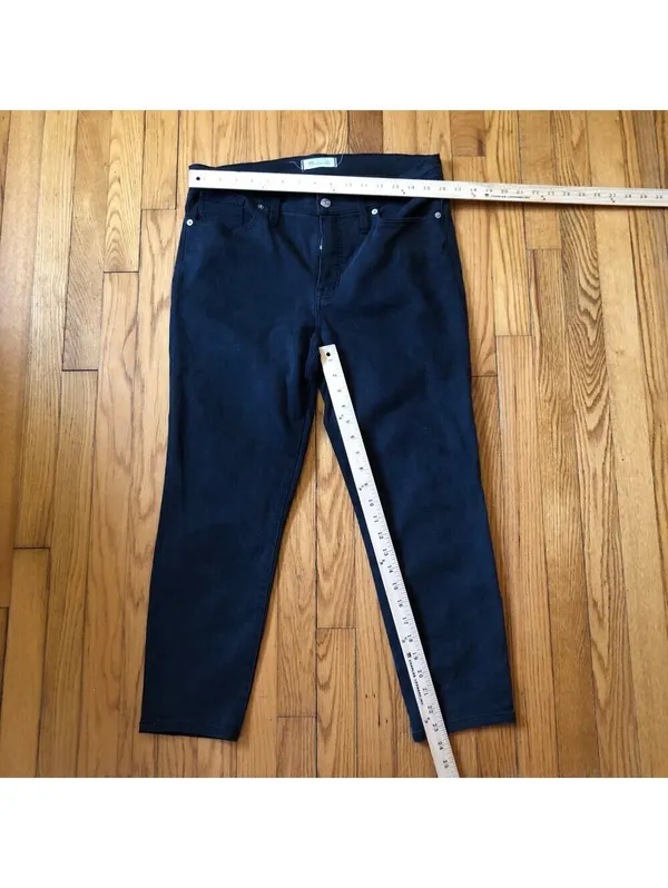 Madewell EUC Women's 9" High Rise Skinny Jeans Black Size 31 - Image 7