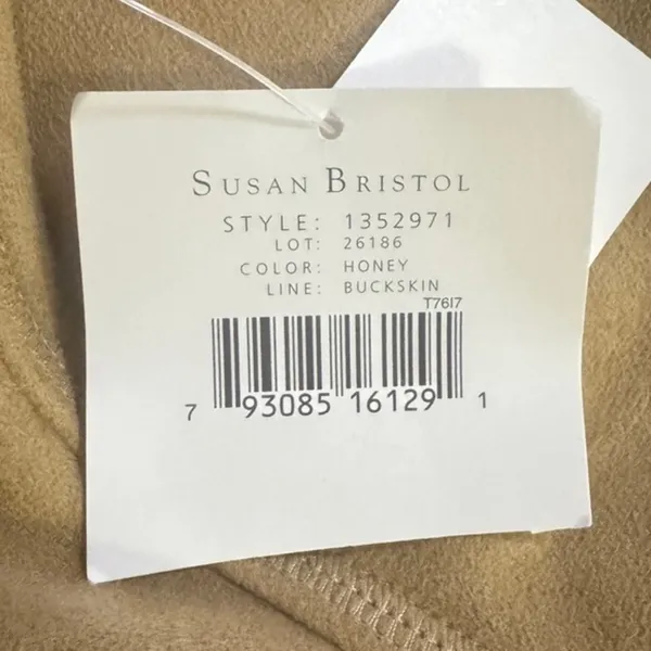 Vintage Honey Faux Suede Vest Buckskin‎ Style – Large NWT - Image 3