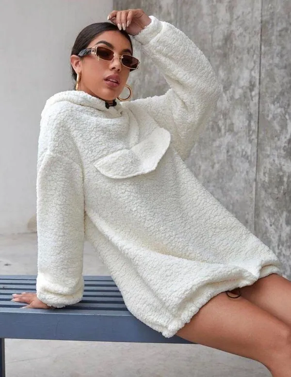 Sweater Dress White Size M - Image 2