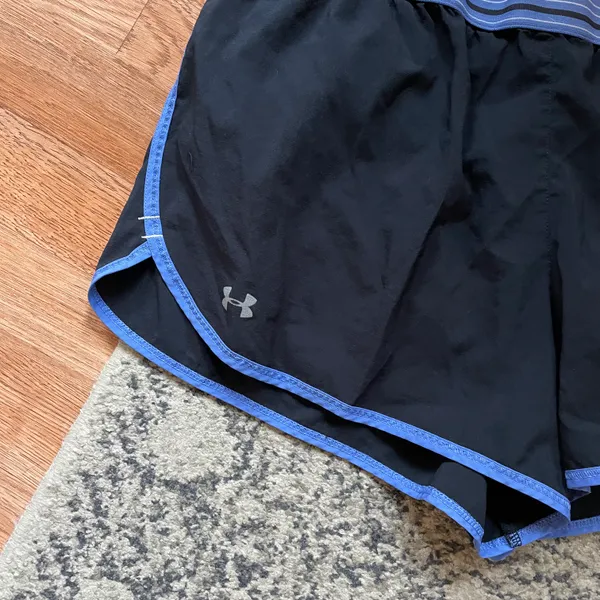 Under Armour Black & Blue Shorts - Image 3