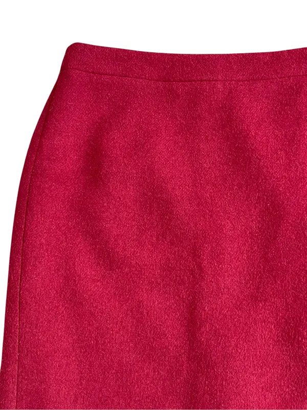 J. Crew Mercantile Double Serge Wool Pencil Skirt Women’s Size 2 Fall Winter - Image 2