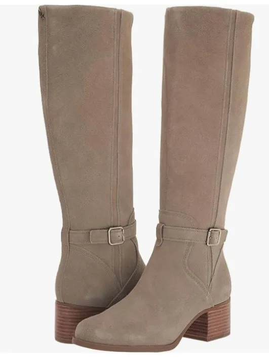 Koolaburra Knee High Suede Boots in Taupe Size 9 - Image 2