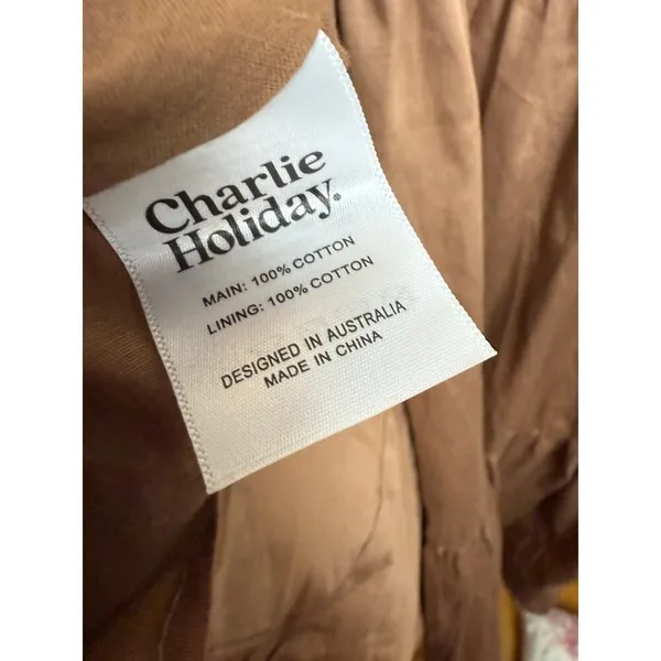 Anthropologie Charlie Holiday Isabella Cover-Up Midi Dress Sz. 4 - Image 6