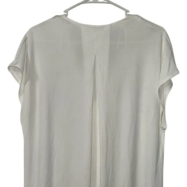 Zara Midi Off White Stretchy Dress(Size Medium) - Image 6