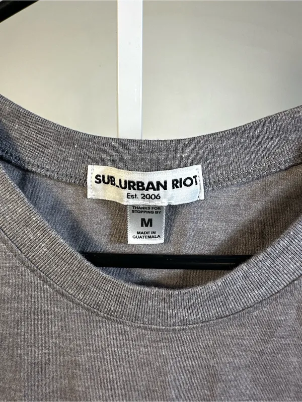 X139. Sub_Urban Riot poolside gray muscle tank size medium - Image 2
