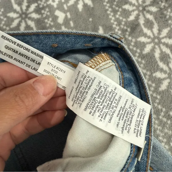 Madewell The Perfect Vintage High‎ Rise Jean in Fitzgerald Wash Size 24 - Image 8