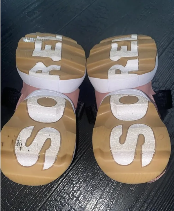 SOREL Women's 8.5 Kinetic Impact Sling Sandals Eraser Pink/White - Image 7