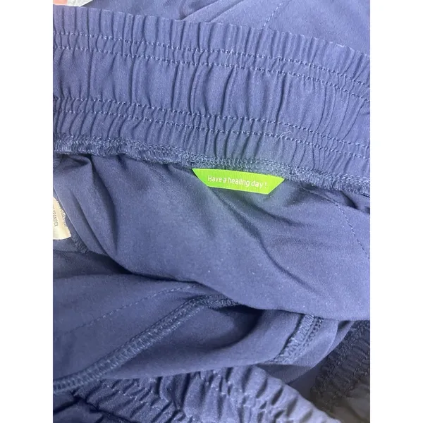 HH Works Healing Hands Women's Jogger Cargo Pants Scrubs Size 1X Petite Navy - Image 8
