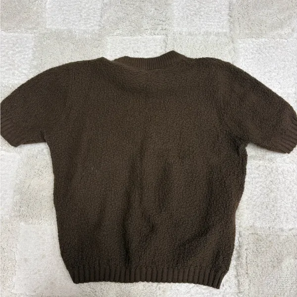 Women’s Brown Knit Shirt - Image 2