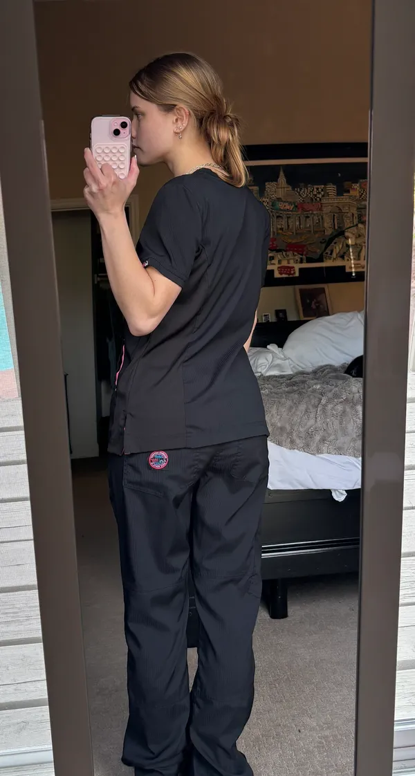 Koi Black Scrubs Size XXS - Image 4
