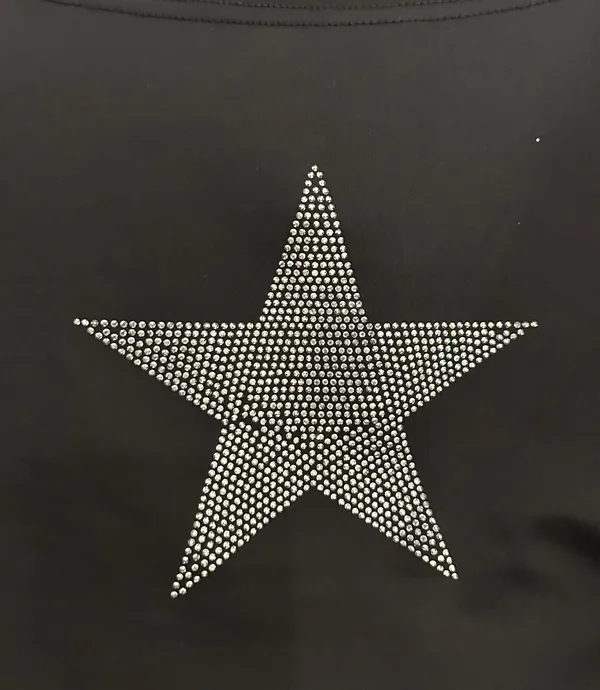 Edikted Rhinestone Crop Top - Image 2