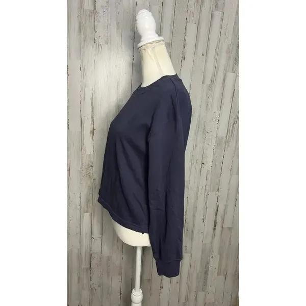 Fabletics Women's XS‎ Navy Blue Long Sleeve Crew Neck Sweatshirt - Image 5