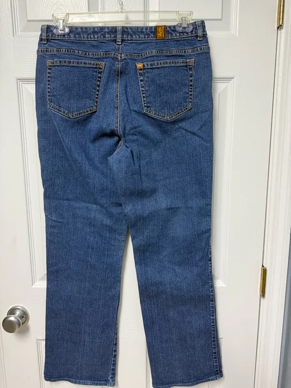 Aura Women's Boot Cut Jeans - Blue Denim 12 long - Image 3