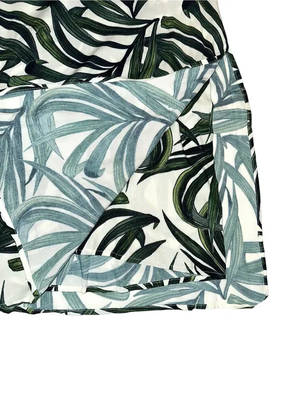 Show Me Your Mumu Byron Green Leaf Halter Mini Dress XS in Peruvian Palm Breeze - Image 9