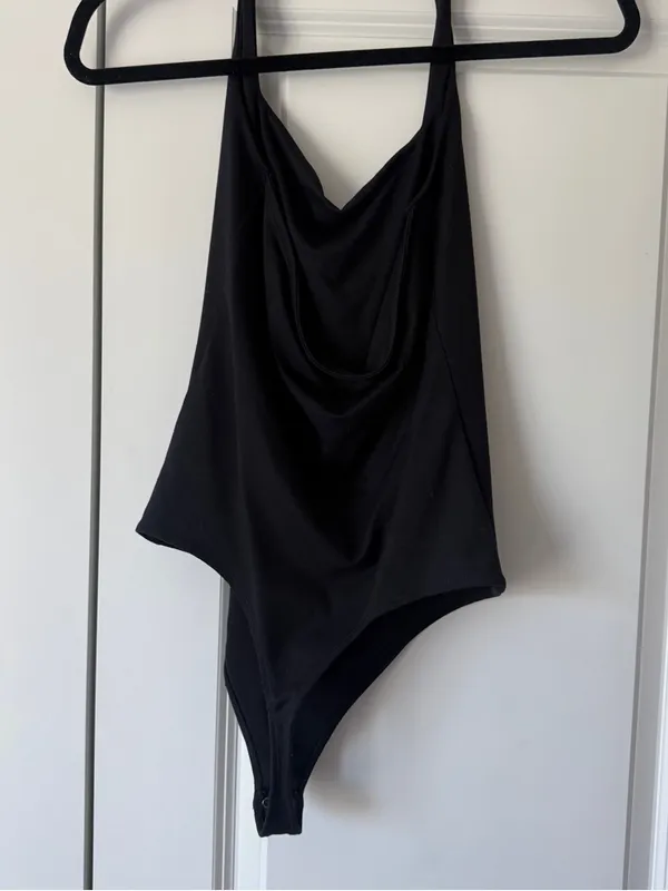 Abercrombie & Fitch Black Halter Bodysuit - Image 2