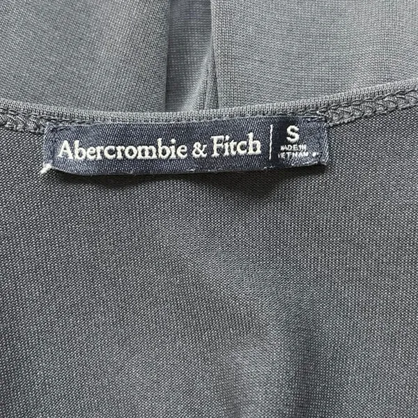 Abercrombie & Fitch Grey Camisole Sleeveless Faux Wrap V-Neck Skort Romper Sz S - Image 8