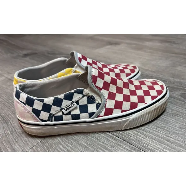 Vans Multi‎ Colored Checkered Size Womens 6 - Image 2