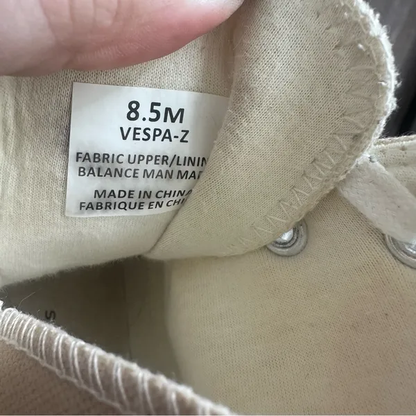 Sincerely Jules Vespa Z High-Top Cream Canvas Platform Sneakers Women’s 8.5 - Image 8