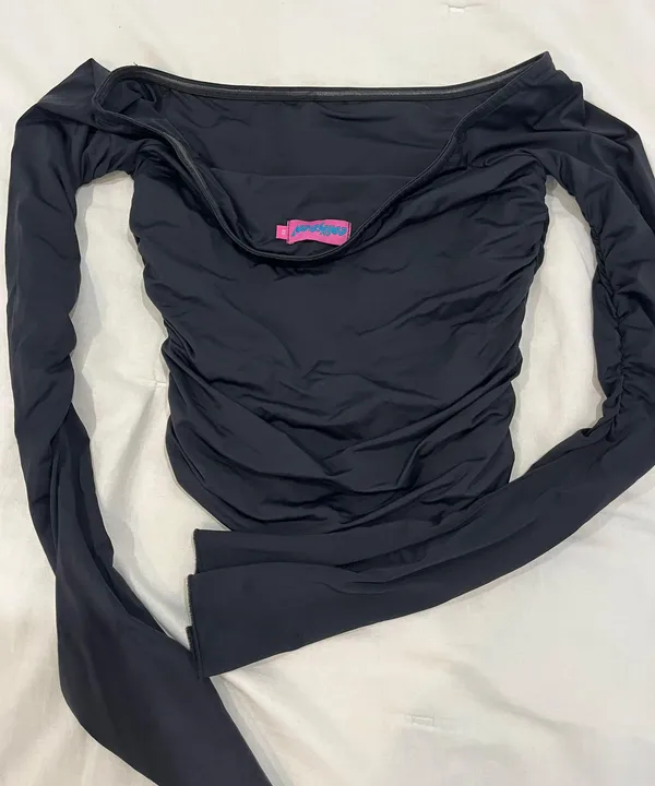 Long Sleeve Off The Shoulder Top - Image 3