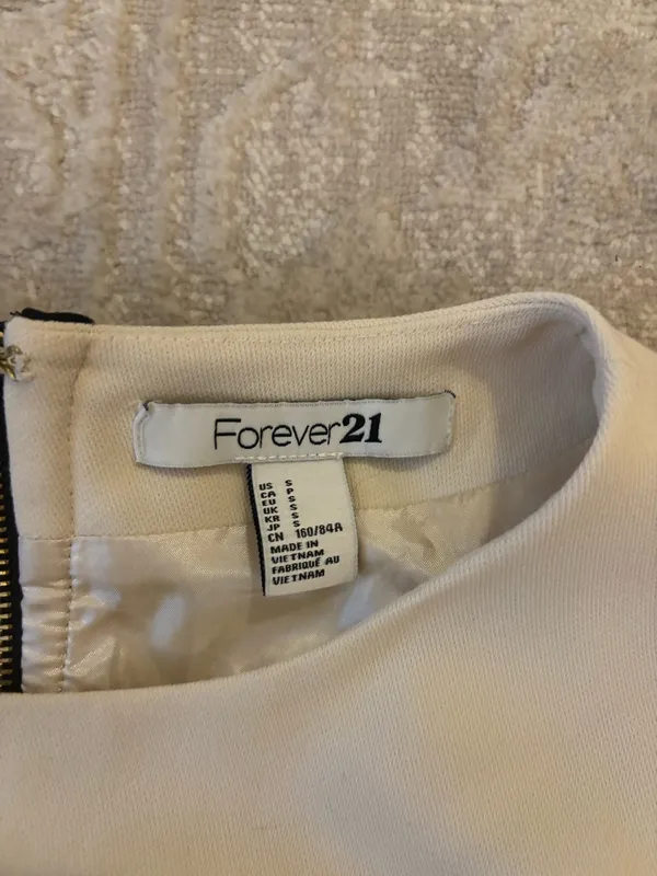Forever 21 black and white color block mini dress - Image 2