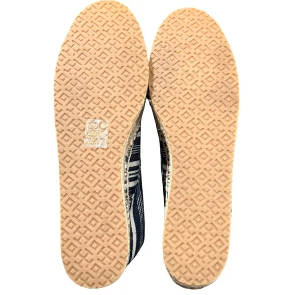 Tory Burch Florence Platform Espadrilles Women 9 Blue White Striped Canvas Shoes - Image 8