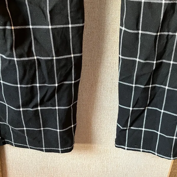 Rainbow Sandals FINAL MARKDOWN Black and White Checkered slacks xl - Image 8