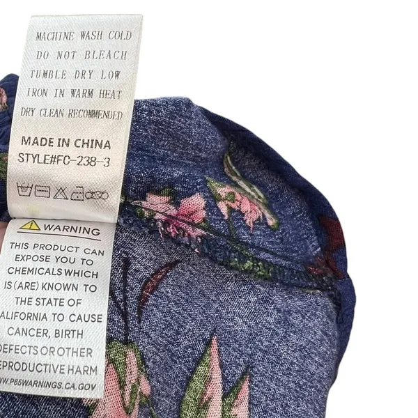 Baltic Born Marion Maxi Dress Off the‎ Shoulder Floral Print Blue Size Small - Image 11