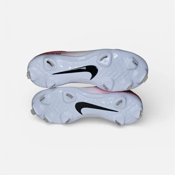 Nike Hyperdiamond 4 Pro Fastpitch Cleats Women 7.5 Metal Red White - Image 2
