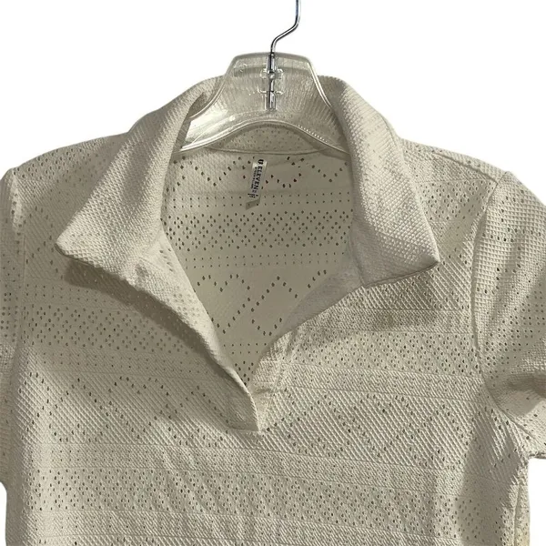 Eleven by Venus Williams‎ Women's XS White Polo Shirt Lightweight Breathable - Image 4