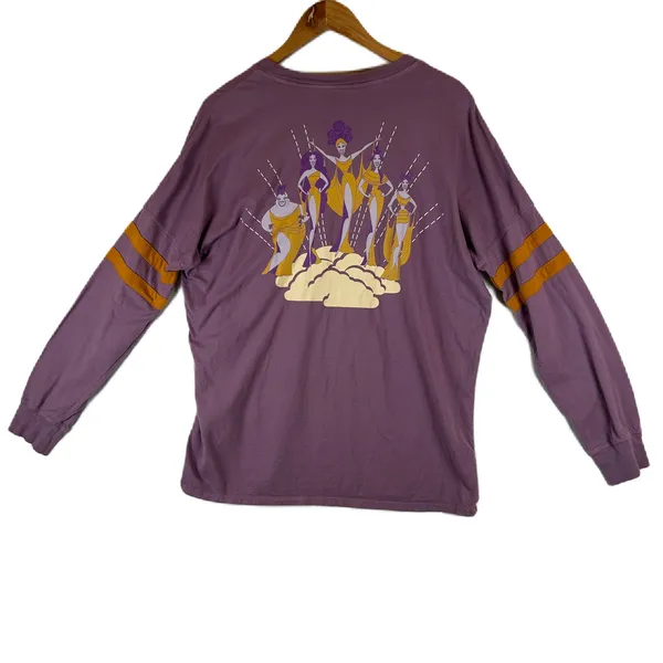 Disney Our‎ Universe The Muses Long Sleeve Purple Graphic Tee Women's - Image 2